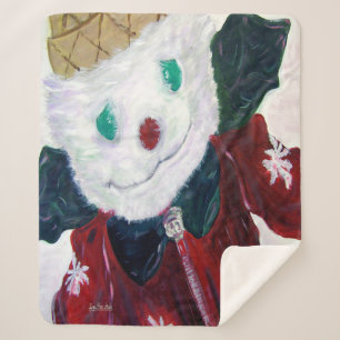 Jingle Bear Sherpa Blanket