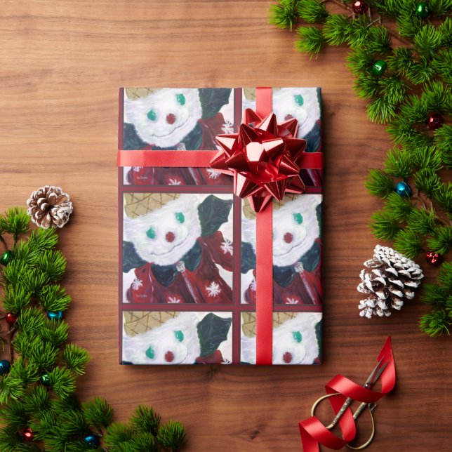 Jingle Bear Wrapping Paper Red (Holiday Gift)