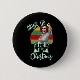 Jingle Bell Biden Xmas Santa Trump Ugly Christmas  6 Cm Round Badge