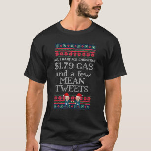 Jingle Bell Biden Xmas Santa Trump Ugly Christmas T-Shirt