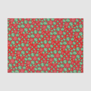 Jingle Bell Christmas Ornament Design Pattern Tissue Paper