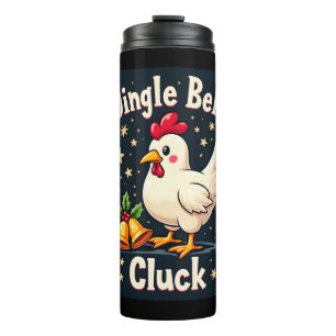 Jingle Bell Cluck Chicken Thermal Tumbler
