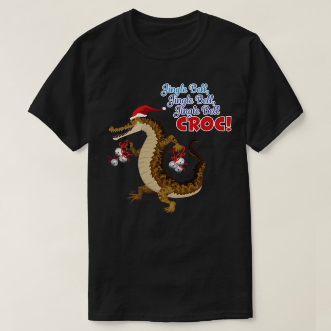 Jingle Bell Croc T-Shirt (Design Front)