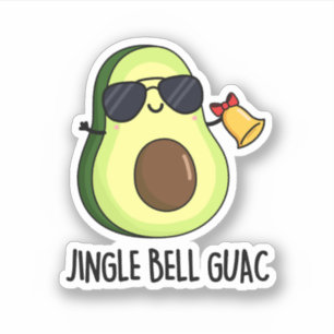 Jingle Bell Guac Funny Avocado Pun 