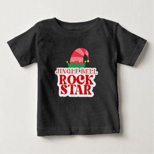 Jingle Bell Rock Star, Christmas Toddler  Baby T-Shirt