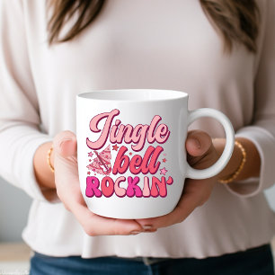 Jingle Bell Rockin' Christmas Drinking Coffee Mug