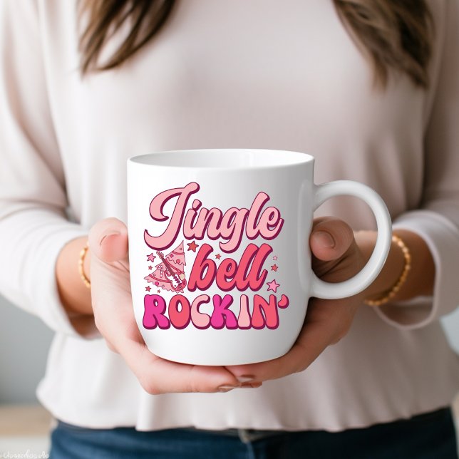 Jingle Bell Rockin' Christmas Drinking Coffee Mug (Creator Uploaded)