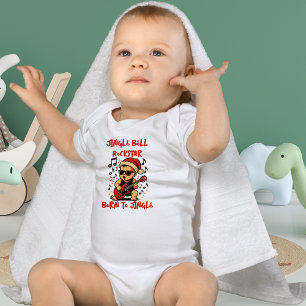 Jingle Bell Rockstar Christmas Baby Bodysuit