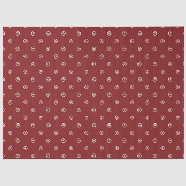 Jingle Bell Tissue Paper-Compliments Skating Santa Paper (Front)