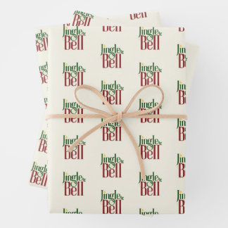 Jingle Bell Wrapping Paper Sheet