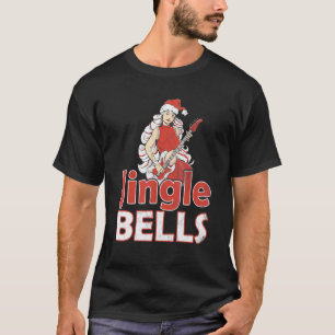 Jingle Bells a with lovely woman playing guitar T-Shirt