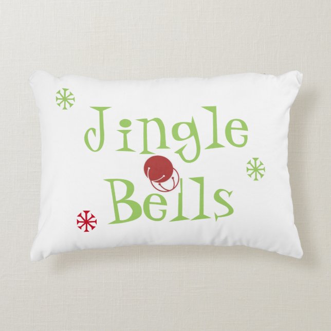 Jingle Bells Accent Pillow (Front)