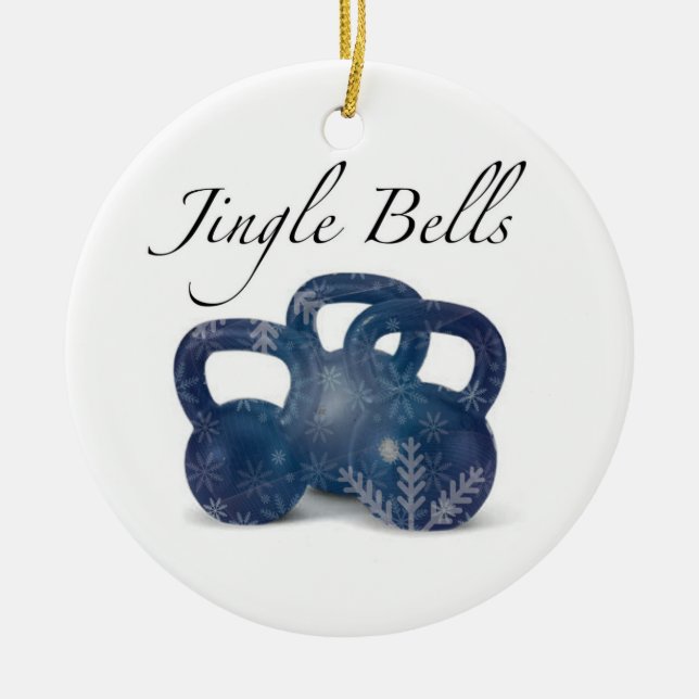 Jingle 'Bells Ceramic Ornament (Front)