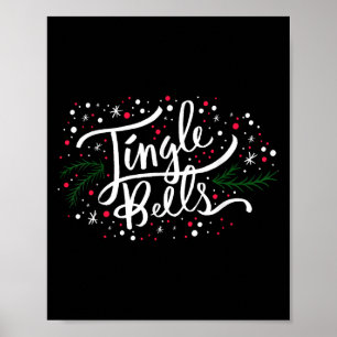 Jingle Bells Christmas Design For Men Women, Boys, Poster
