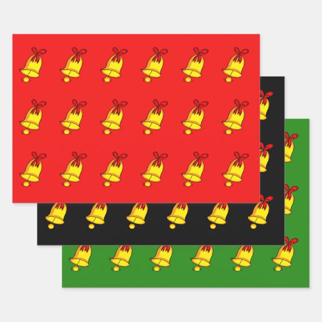 Jingle Bells Christmas Wrapping Paper - Xmas (Set)