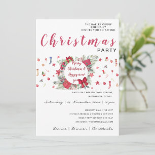 jingle bells customised  invitation