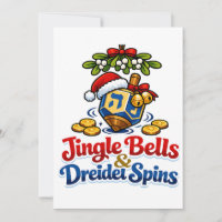 Jingle bells & Driedel spins Christmukkah Hanukkah