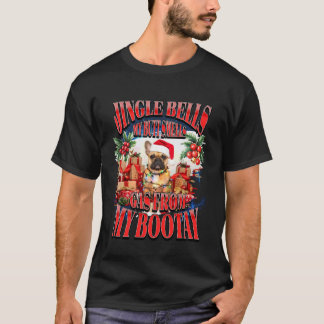 Jingle Bells Funny Frenchie Fart Christmas French  T-Shirt