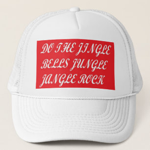 JINGLE BELLS JUNGLE JANGLE ROCK CHRISTMAS TRUCKER HAT