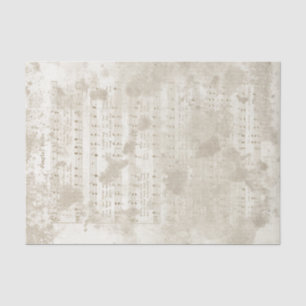 Jingle Bells Music Grunge Holiday Christmas Carol  Tissue Paper