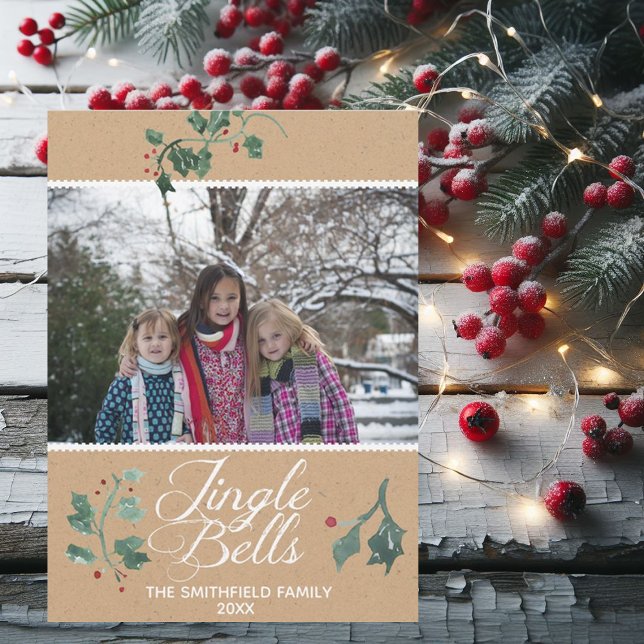 Jingle Bells Photo Card Holiday Card (Creator Uploaded)