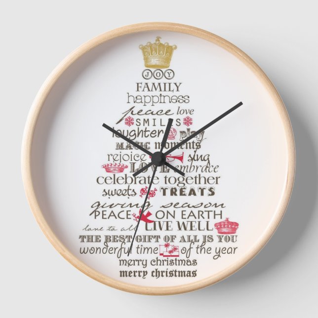 "Jingle Bells" (Wall Clock) Clock (Front)