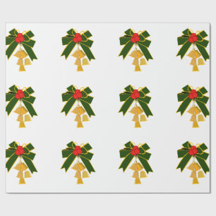 Jingle Bells White Wrapping Paper
