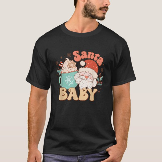 Jingle Bells With Santa Baby A Merry Celebration  T-Shirt (Front)