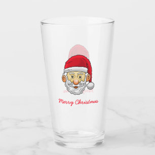 Jingle Bells with Santa Glass