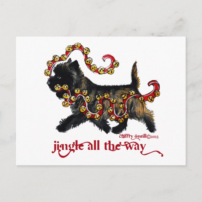 Jingle Cairn Christmas Holiday Postcard (Front)