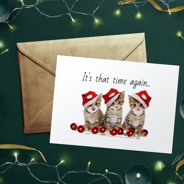 Jingle Cats Meowy Christmas Holiday Card (Creator Uploaded)