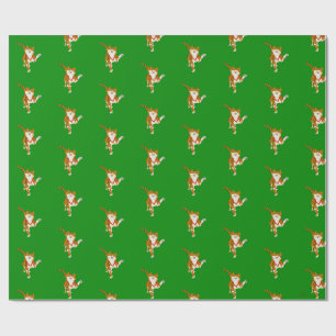 Jingle Claws Cat Holiday Wrapping Paper