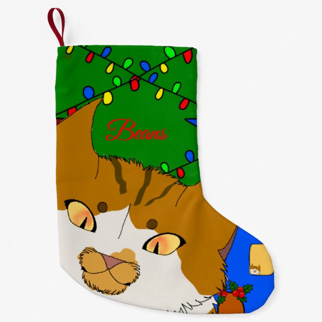 Jingle Claws Custom Holiday Stocking (Front)