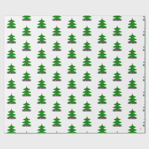 Jingle Claws Holiday Tree Wrapping Paper