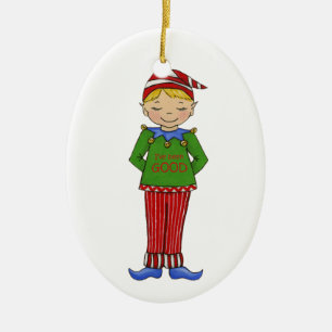 Jingle Elves "Goody" Ceramic Tree Decoration
