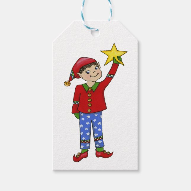 Jingle Elves (McNaughty) Gift Tags (Front)