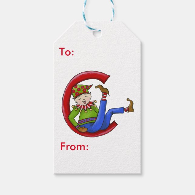 Jingle Elves (Sam) Gift Tags (Front)