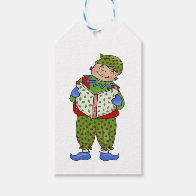 Jingle Elves (Woody) Gift Tags (Front)