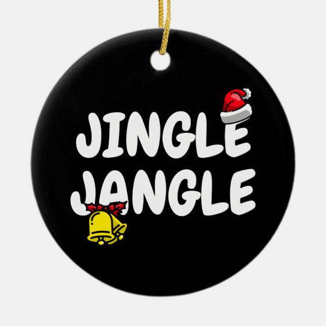 jingle jangle ceramic ornament (Front)