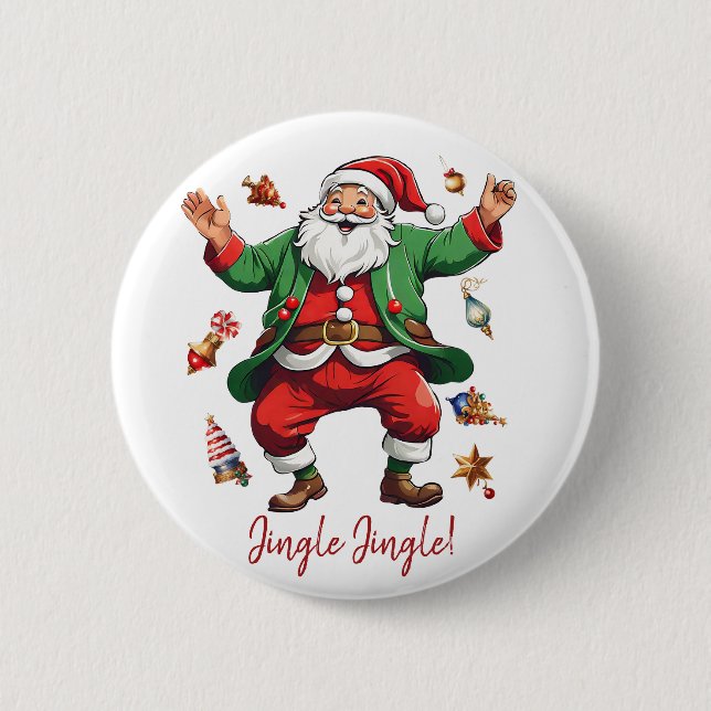 Jingle Jingle! 6 Cm Round Badge (Front)