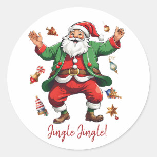 Jingle Jingle! Classic Round Sticker