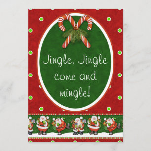 Jingle, Jingle come and mingle! Christmas Party Invitation