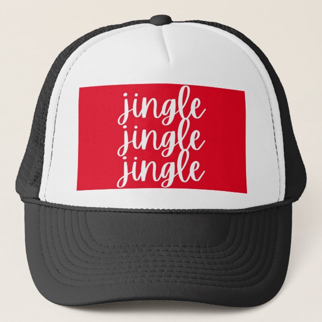 jingle jingle jingle Christmas Trucker Hat (Front)