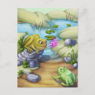 Jingle Jingle Little Gnome Frog & Toad Postcard