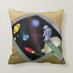 Jingle Jingle Little Gnome Outer Space Pillow