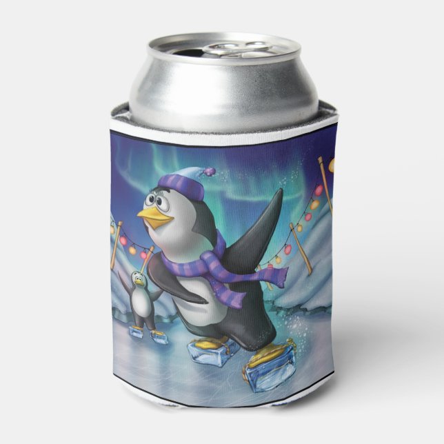 Jingle Jingle Little Gnome Penguin Can Cooler (Can Front)