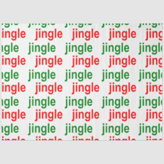 Jingle Jingle Red Green White Christmas Tissue Paper