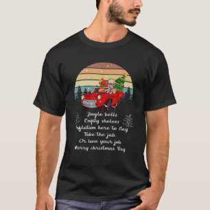 Jingle Joe Biden Funny Santa Trump Ugly Christmas T-Shirt
