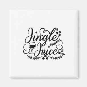 Jingle Juice Funny Christmas Beer Drinking Magnet