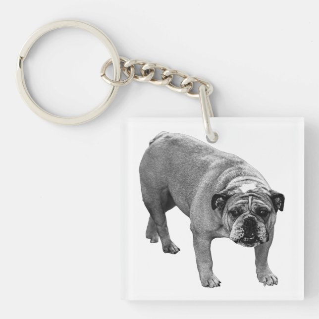Jingle Keys Bulldog Key Ring (Front)